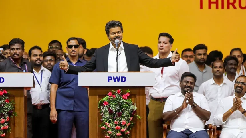 CM Thalapathy Vijay: तमिलनाडु में TVK सरकार का गठन: विजय थलापति ने ली मुख्यमंत्री पद की शपथ; 9 मंत्रियों ने भी ली शपथ