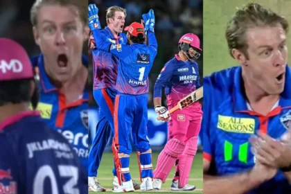 IPL 2026 : Vaibhav Suryavanshi के विकेट पर जश्न मनाना Kyle Jamieson को पड़ा भारी, BCCI ने लगाई फटकार, एक Demerit Point भी जुड़ा