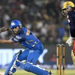 RCB vs MI IPL 2026 : Raipur में मुंबई ने बेंगलुरु को दिया 167 का लक्ष्य, भुवनेश्वर का 'चौका', तिलक वर्मा ने ठोका फिफ्टी