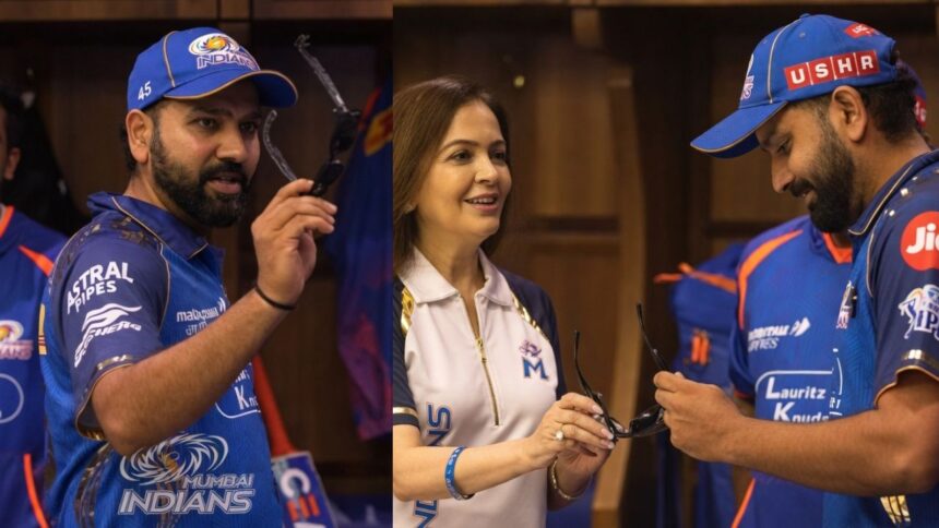 IPL 2026 : Rohit Sharma के तूफानी पारी से खुश हुईं Nita Ambani, दिया खास तोहफा - Video Viral