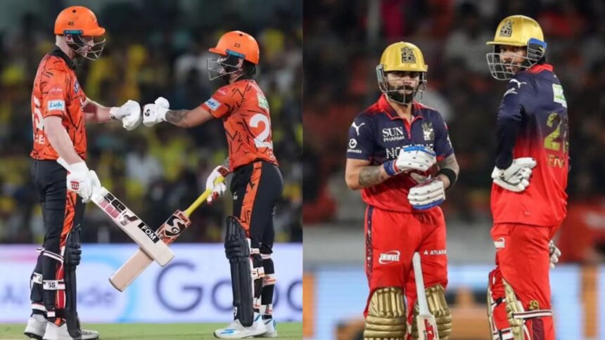SRH ने RCB को 55 रनों से हराया, लेकिन टॉप पर बनी रही RCB, अब क्वालीफायर-1 में GT से होगा मुकाबला