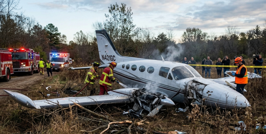 US Texas Plane Crash : अमेरिका के टेक्सास में भीषण विमान हादसा : सेसना 421C प्लेन क्रैश; 5 लोगों की मौत; FAA-NTSB ने शुरू की जांच