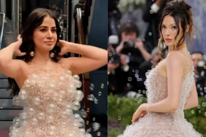 Urfi Javed ने रीक्रिएट की Met Gala 2026 की Viral Bubble Dress, BTS Video ने Social Media मचाई धूम