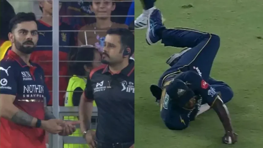 Rajat Patidar को आउट देने पर भड़के Virat Kohli, मैदान पर चौथे Umpire से हुई जोरदार बहस - VIDEO