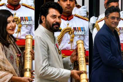 Padma Awards समारोह में सितारों का जलवा, R. Madhavan और Alka Yagnik समेत कई कलाकार हुए राष्ट्रपति मुर्मू से सम्मानित