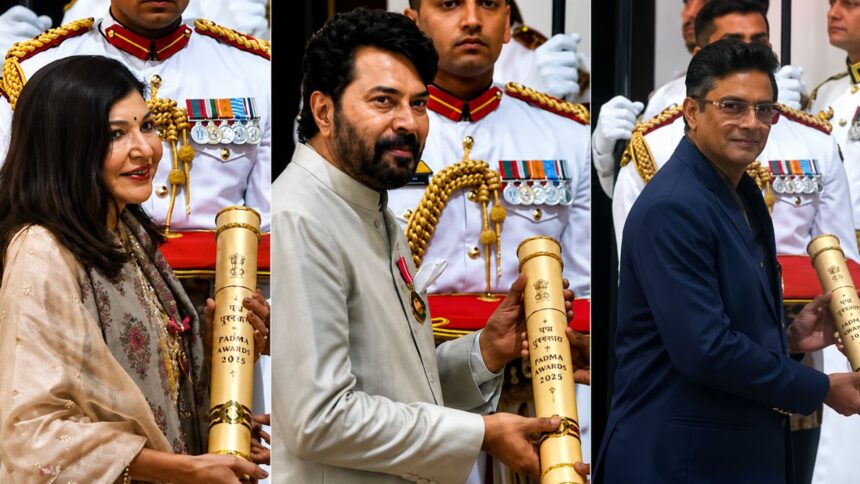 Padma Awards समारोह में सितारों का जलवा, R. Madhavan और Alka Yagnik समेत कई कलाकार हुए राष्ट्रपति मुर्मू से सम्मानित