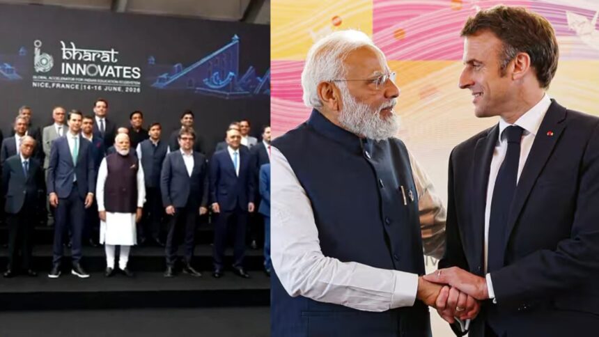 PM Modi and Macron Meet : नीस में मिले पीएम मोदी और राष्ट्रपति मैक्रों, ‘Bharat Innovates 2026’ का किया उद्घाटन