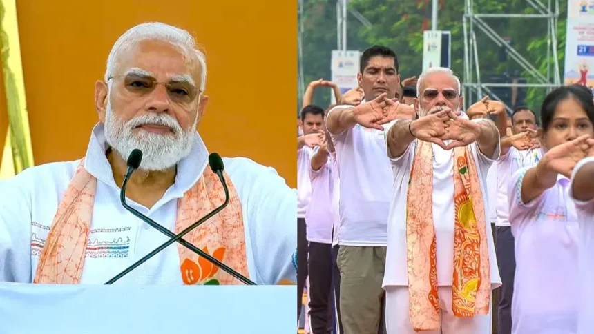 International Yoga Day: 12वें अंतर्राष्ट्रीय योग दिवस पर पीएम मोदी का महा-योग! कोलकाता के रेड रोड पर 35000 लोगों के साथ की योग साधना