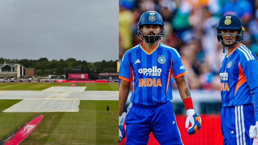 बारिश के चलते IND vs ENG 1st T20 हुआ रद्द, Abhishek-Iyer की मेहनत पर फिरा पानी